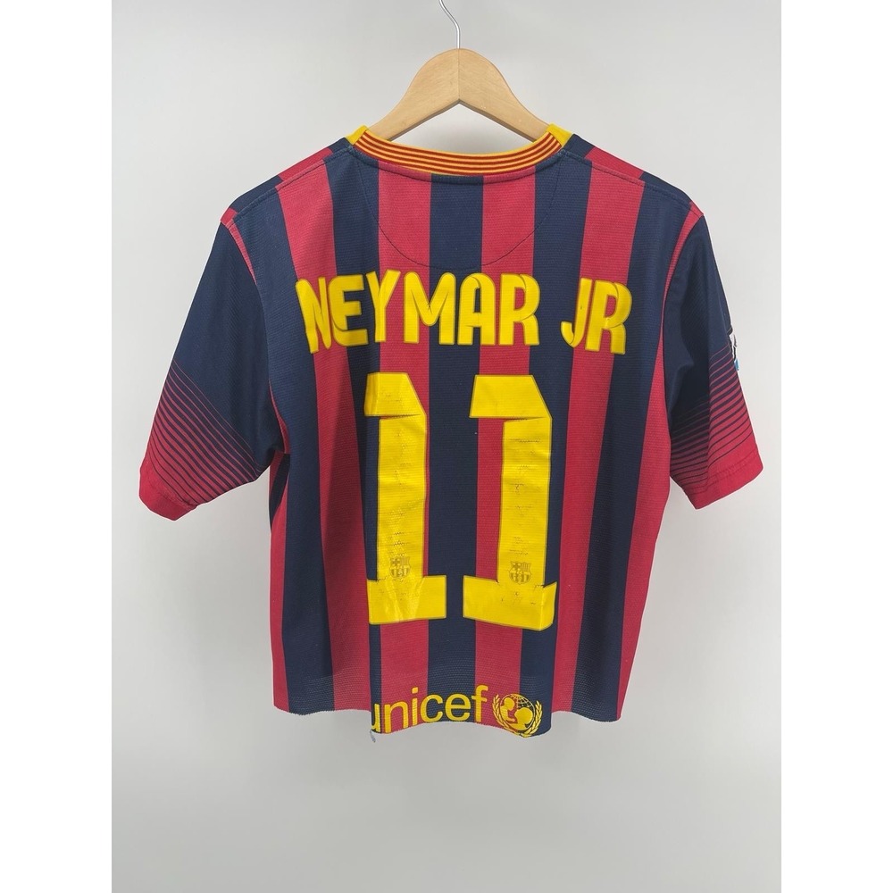 Nike‎ FC Barcelona Neymar Jr 11 Jersey Mens Medium Dri Fit Cropped Custom